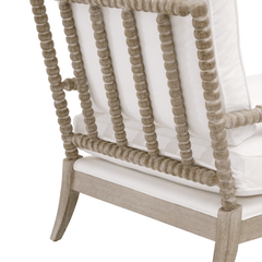 Catalina Upholstered Spindle Chaise Lounge - Our Boat House