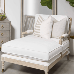 Catalina Upholstered Spindle Chaise Lounge - Our Boat House