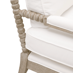 Catalina Upholstered Spindle Chaise Lounge - Our Boat House