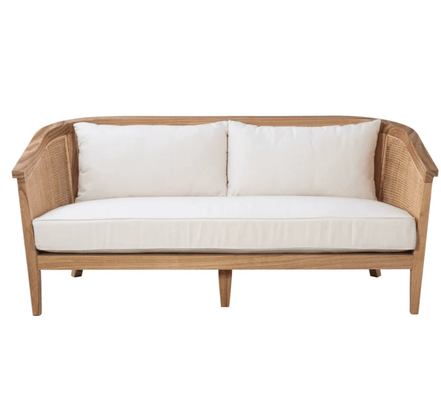 Catalina Woven Settee - Natural - Our Boat House