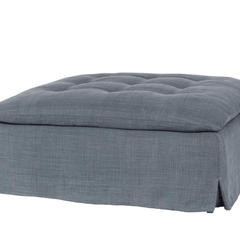 Chatham Slipcovered Ottoman - Our Boat House