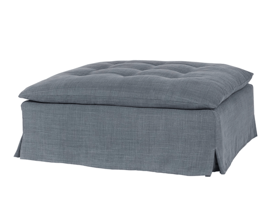 Chatham Slipcovered Ottoman - Our Boat House