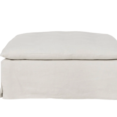 Chatham Slipcovered Ottoman - Our Boat House