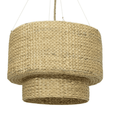 Christina Double Drum Large Seagrass Pendant - Our Boat House