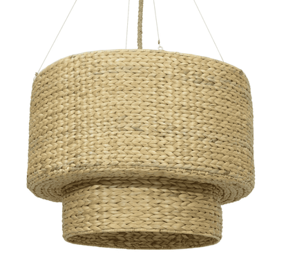 Christina Double Drum Large Seagrass Pendant - Our Boat House