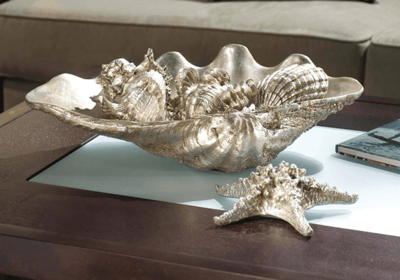 Clam Shell Medium w/Small Shells - Our Boat House