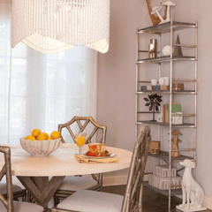 Clara White Gesso Chandelier - Our Boat House