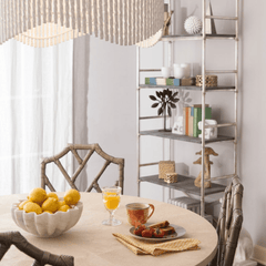 Clara White Gesso Chandelier - Our Boat House