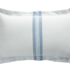 Classic Chambray Stripe - Outdoor Pillow - Our Boat House