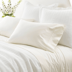 Classic Hemstitch Sheet Set - Ivory - Our Boat House