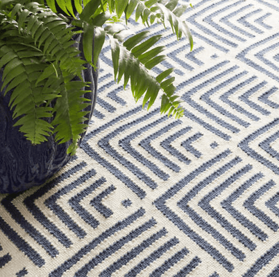 Cleo Indoor/Outdoor Rug - Navy - Our Boat House