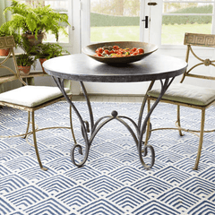 Cleo Indoor/Outdoor Rug - Navy - Our Boat House