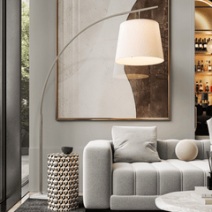 Cloister Nickel Floor Lamp - Our Boat House