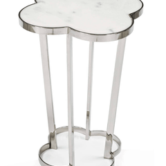 Clover Table - Polished Nickel - Our Boat House