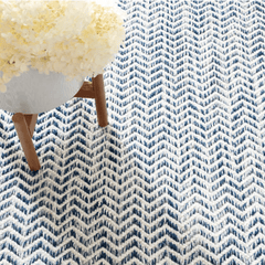 Coastal Blue Indoor/Outdoor Rug - Our Boat House