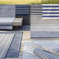 Coastal Blue Indoor/Outdoor Rug - Our Boat House