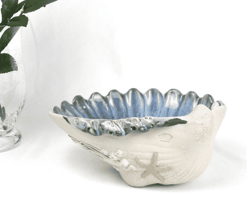 Cockle Shell Medium Bowl - Slate - Our Boat House
