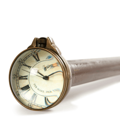 Commander's Time Piece Walking Stick - Our Boat House