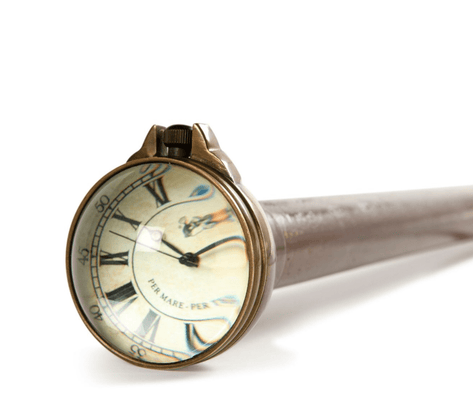 Commander's Time Piece Walking Stick - Our Boat House