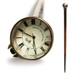 Commander's Time Piece Walking Stick - Our Boat House