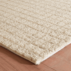 Conall Hand Micro Hooked Wool Rug - Natural - Our Boat House