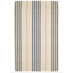 Conway Blue Handwoven Cotton Rug - Our Boat House