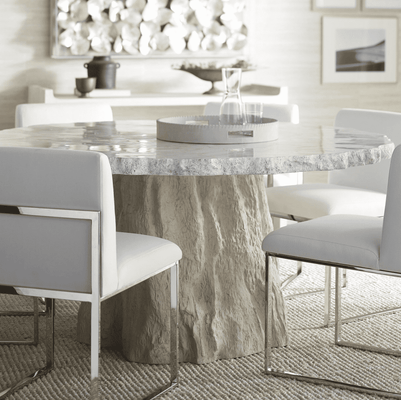 Cota Fossilized Clam Dining Table - Our Boat House
