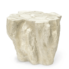 Cota Fossilized Clam Side Table - Our Boat House