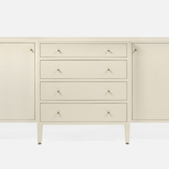 Crane Beach Raffia Deep Drawer Buffet - Ivory, Two Sizes - Our Boat House