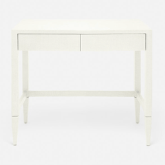 Crane Beach Raffia Writing Desk - White, Four Sizes - Our Boat House