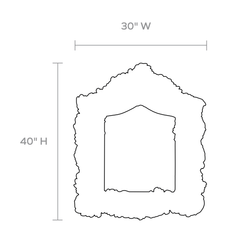 Dahlia Abalone Shell Mirror - Our Boat House