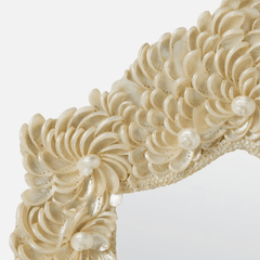 Dahlia Abalone Shell Mirror - Our Boat House