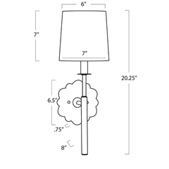 Daisy Wall Sconce - Our Boat House
