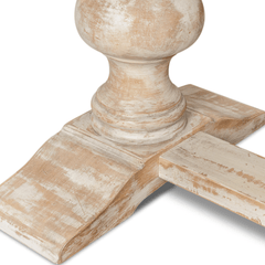 Dania Beach Trestle Dining Table - Disrupted White - Our Boat House