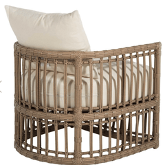 Del Mar Lounge Chair - Barrel Back - Our Boat House