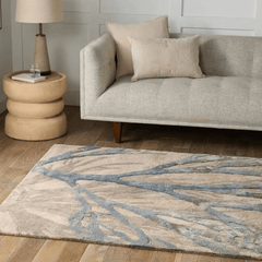 Delray Beach Coral Rug - Silver Blue - Our Boat House