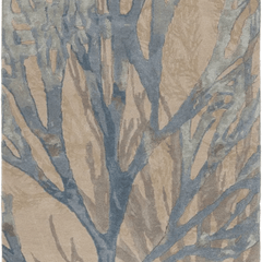 Delray Beach Coral Rug - Silver Blue - Our Boat House