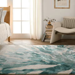 Delray Beach Coral Rug - Teal - Our Boat House
