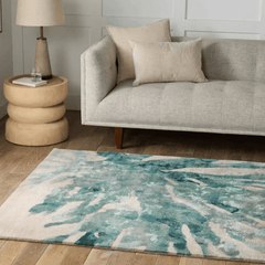 Delray Beach Coral Rug - Teal - Our Boat House