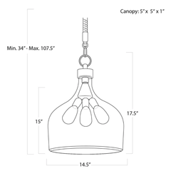 Demi John Pendant - Large - Our Boat House