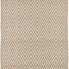 Diamond Indoor/Outdoor Rug - Khaki & White - Our Boat House