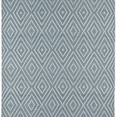 Diamond Indoor/Outdoor Rug - Slate & Light Blue - Our Boat House