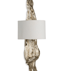 Driftwood Sconce - Ambered Silver Leaf - Our Boat House