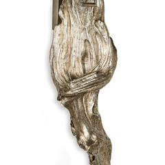 Driftwood Sconce - Ambered Silver Leaf - Our Boat House