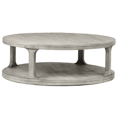Duxbury Graywash Round Coffee Table - Our Boat House