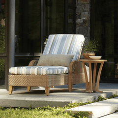 Eastern Shores Woven & Teak Outdoor Adjustable Chaise - Our Boat House