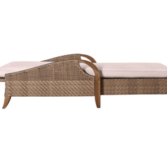Eastern Shores Woven & Teak Outdoor Adjustable Chaise - Our Boat House