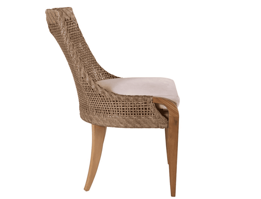 Eastern Shores Woven & Teak Outdoor Dining Side Chair - Our Boat House
