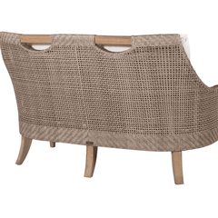 Eastern Shores Woven & Teak Outdoor Love Seat - Our Boat House