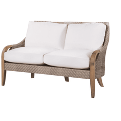 Eastern Shores Woven & Teak Outdoor Love Seat - Our Boat House